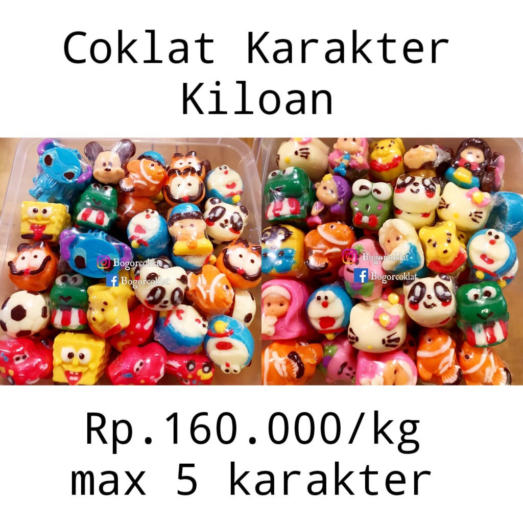 

Coklat Karakter Kiloan 1kg