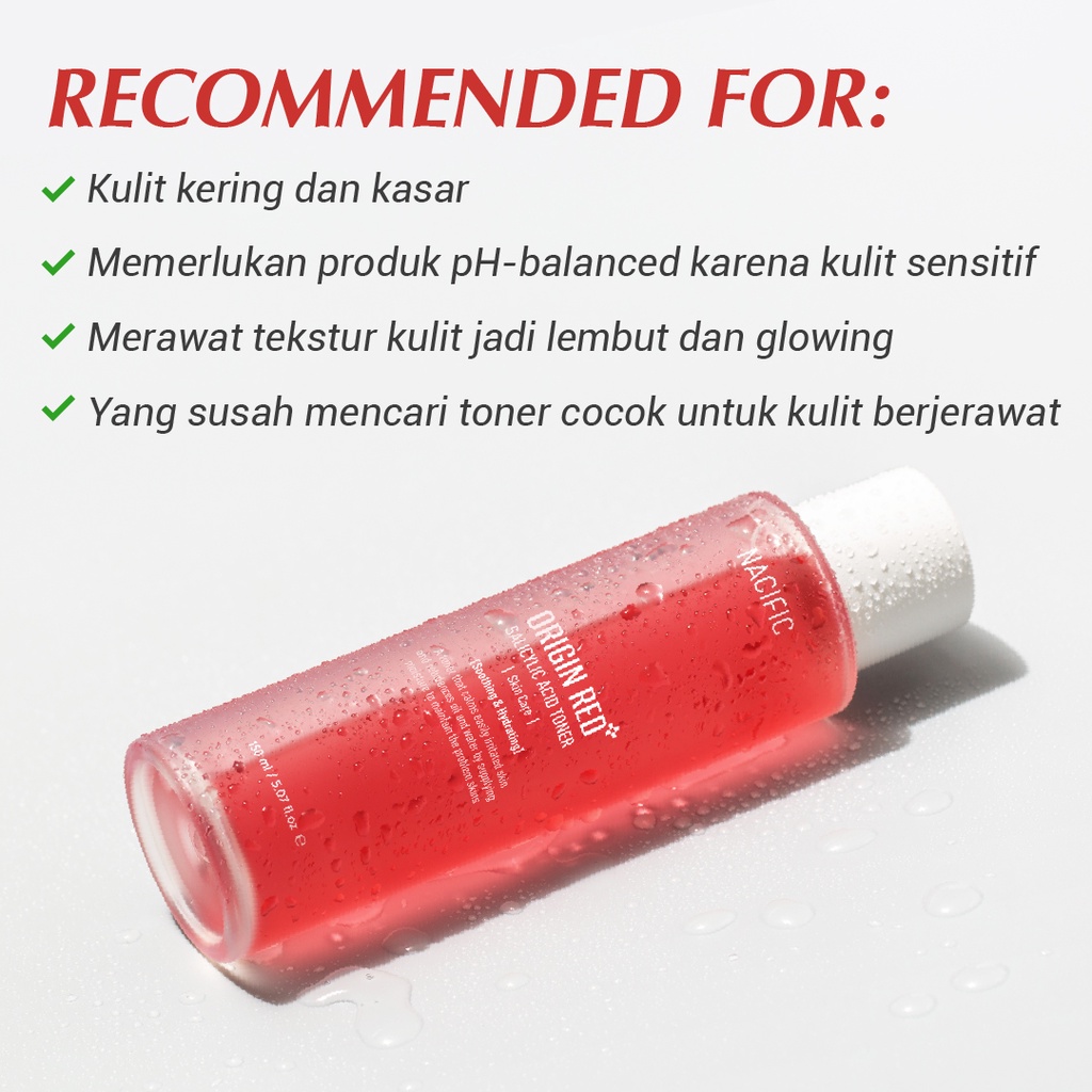 [NACIFIC] Origin Red Salicylic Acid Toner Skin Care 150ml-4