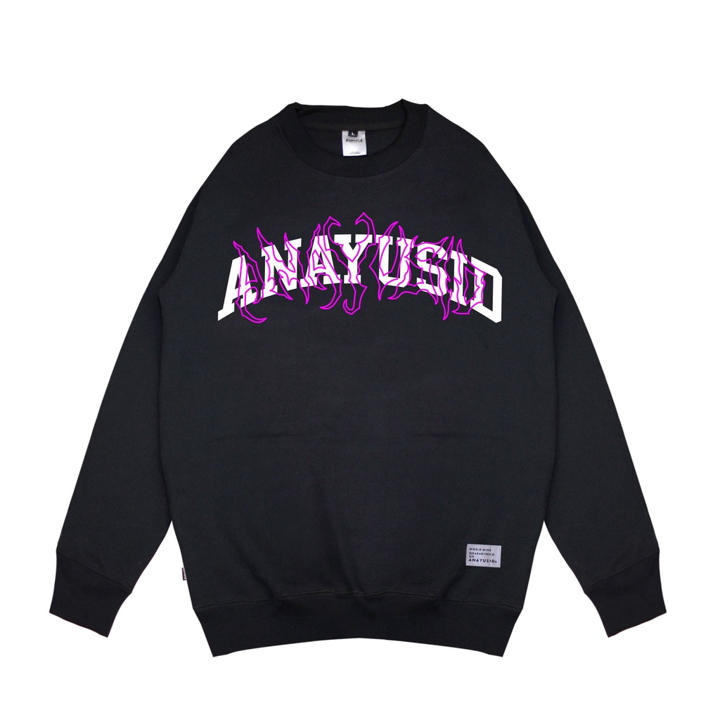 anayusid | crewneck & sweater | black yeszy ft