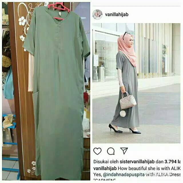 Gamis preloved vanilla hijab