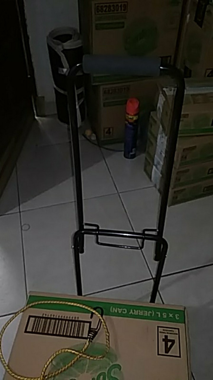 Kenmaster Trolley Cart Kt261 Black Troli Lipat Hitam Bawa Aqua Galon