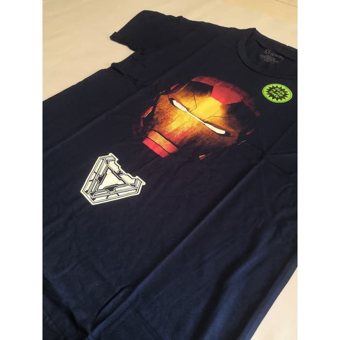 Kaos Anak Laki-Laki Iron Man New Glow in the dark Baju Atasan Tanggung Rhymes