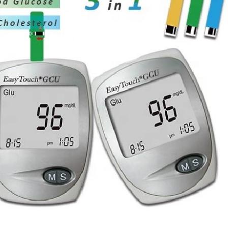 ☁ Alat Cek Kolesterol Easy Touch GCU 3 in 1 Bisa Tes Gula Darah dan Asam Urat Juga Original Free Tas