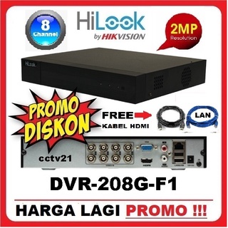 DVR CCTV HILOOK 8 CH Turbo HD 2MP DVR 208G F1 BONUS 1 HDMI+KB-LAN