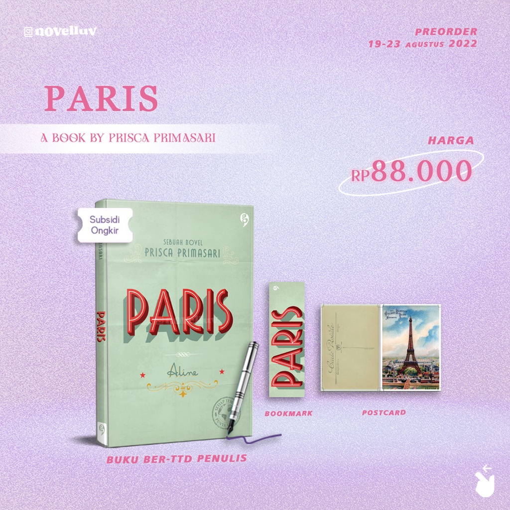 Novel Paris by Prisca Primasari - Novel Indonesia Roman - Heavenly