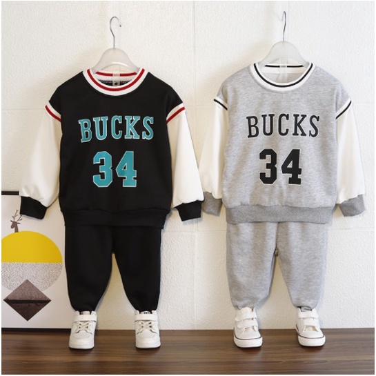 SETELAN CELANA JOGGER BUCKS ANAK 2-6TAHUN IMPORT/SETELAN BAJU KOREA ANAK mutiakids