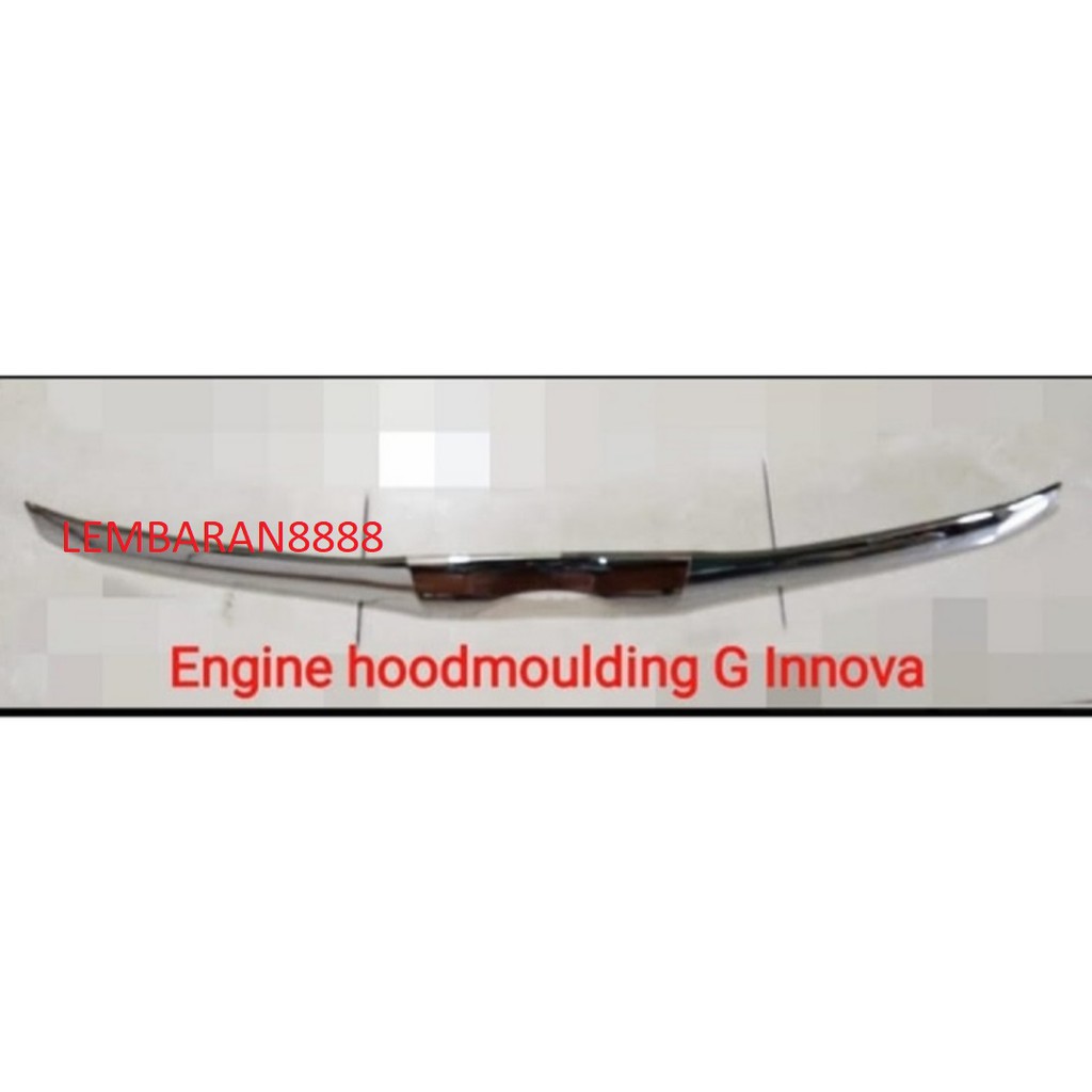 Hood Moulding / Lis Kap Mesin Mobil Grand Innova Chrome