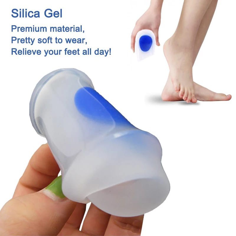 INSOLE SILIKON TUMIT INSOLE PELINDUNG TUMIT INSOLE GEL BLK