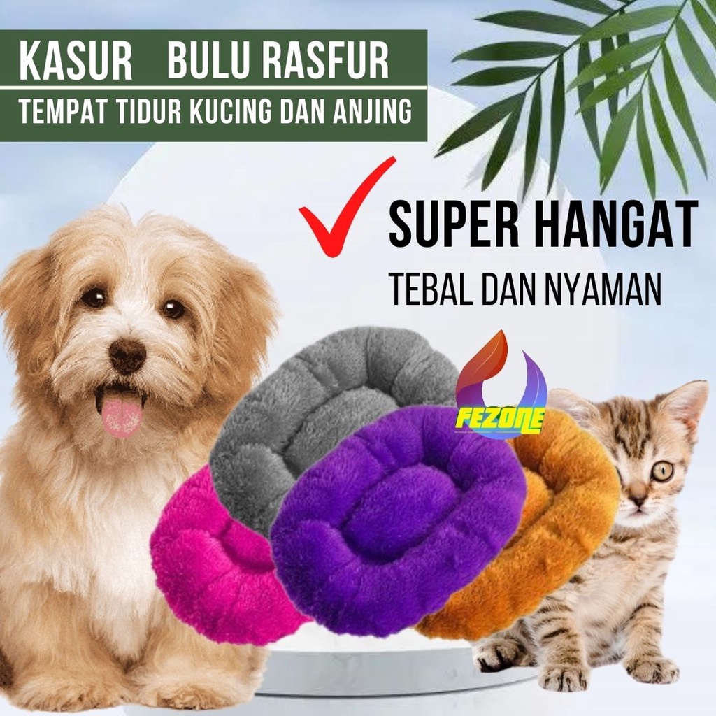 Kasur Tempat Tidur Kucing/Anjing Hewan Peliharaan FEZONE