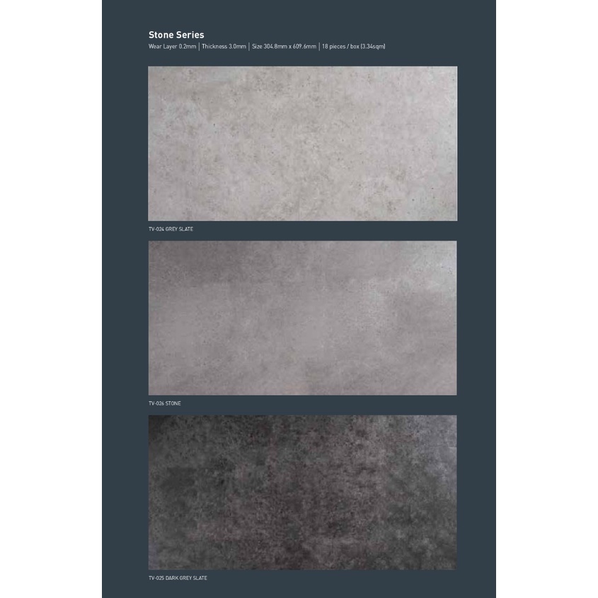 Vinyl Tile TACO motif stone