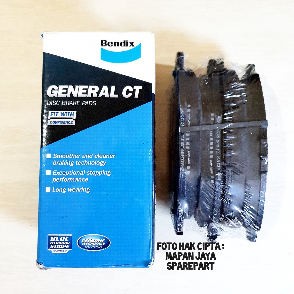 BRAKE PAD BENDIX - KAMPAS REM DEPAN INNOVA (2005-2015) DB-1751