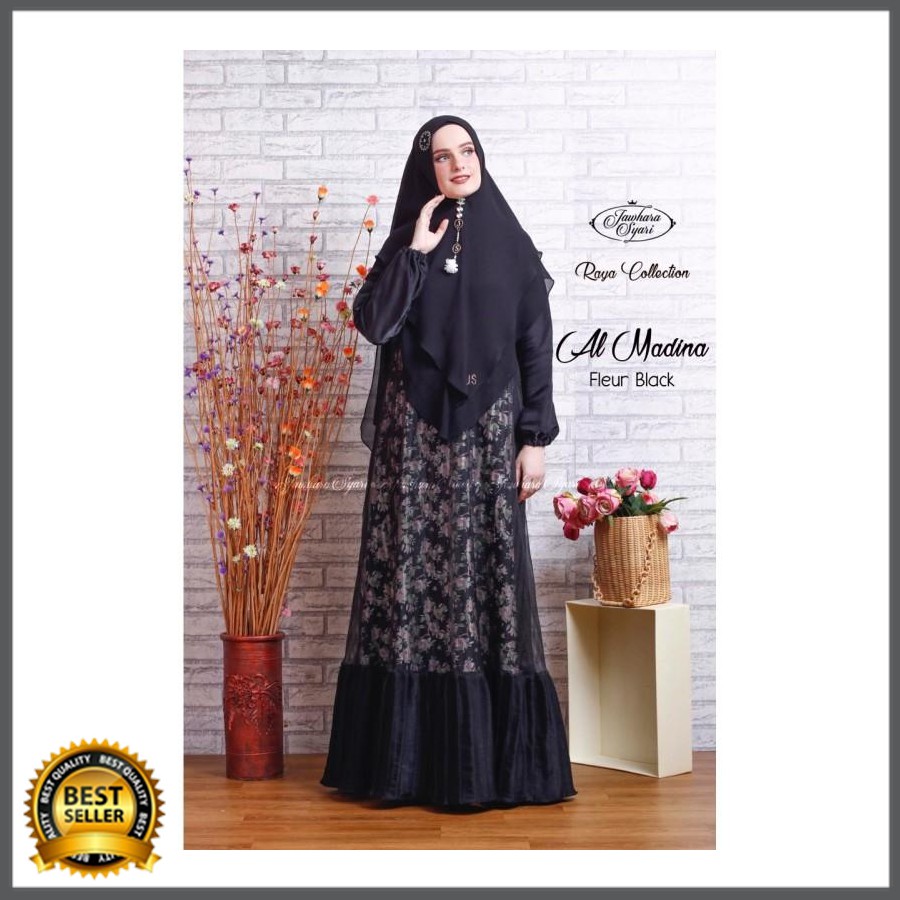 Al Madina Fleur Black Original By Jawhara Syari