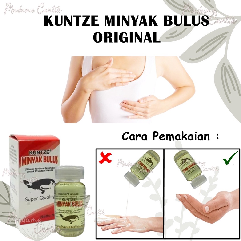 ✿ MADAME ✿ KUNTZE MINYAK BULUS ORIGINAL BPOM