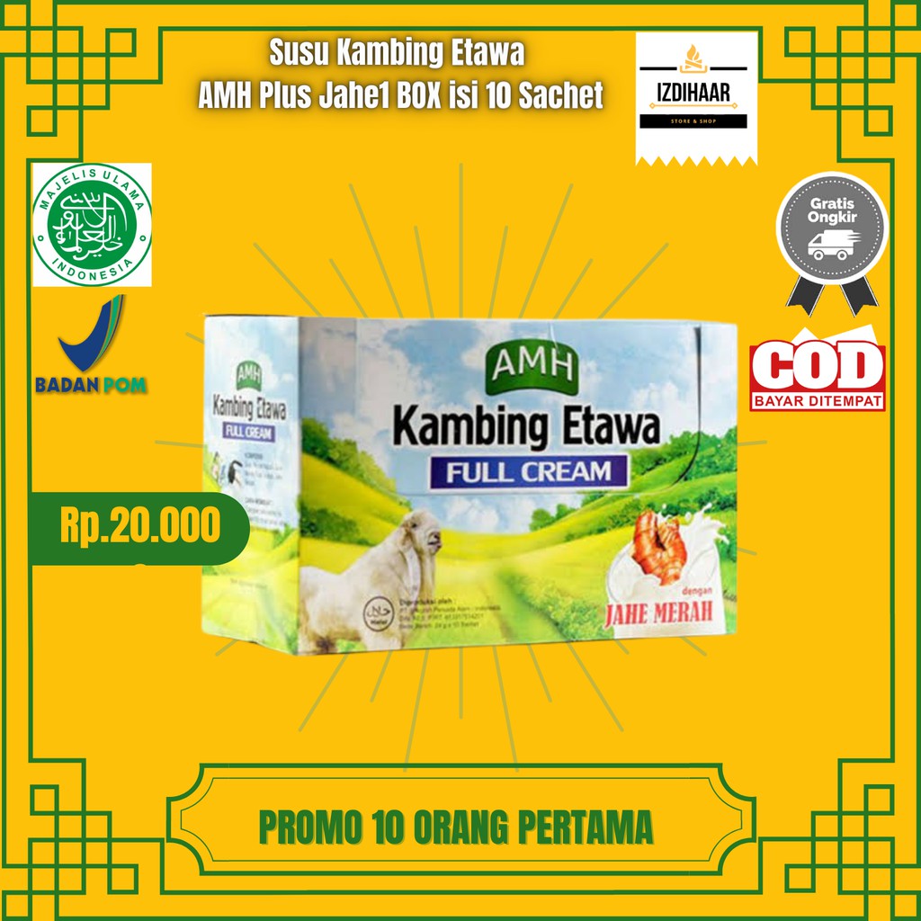 

Susu Jahe AMH / Susu Kambing Etawa AMH Plus Jahe Original