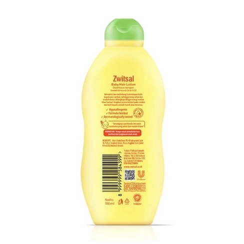 Zwitsal Baby Hair Lotion Sweet Almond Oil &amp; Vit E 100ml