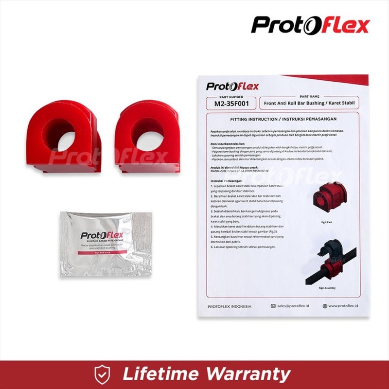 Protoflex Bushing Karet Stabil Depan Mazda 2 Ford Fiesta 07-14