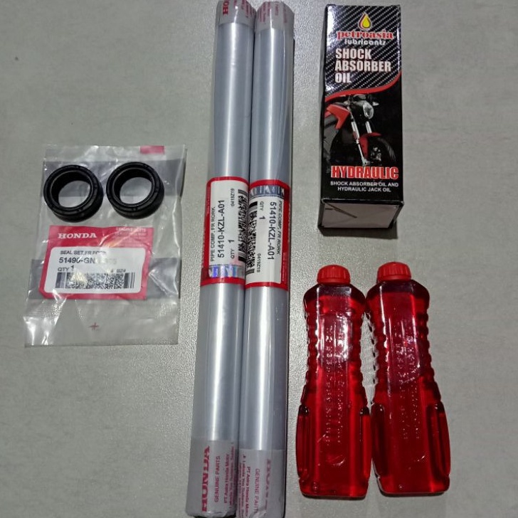 (paket hemat KZL) As shock+seal shock+oil shock depan Beat fi/beat pop/scoopy fi/vario 125/150 (KZL)