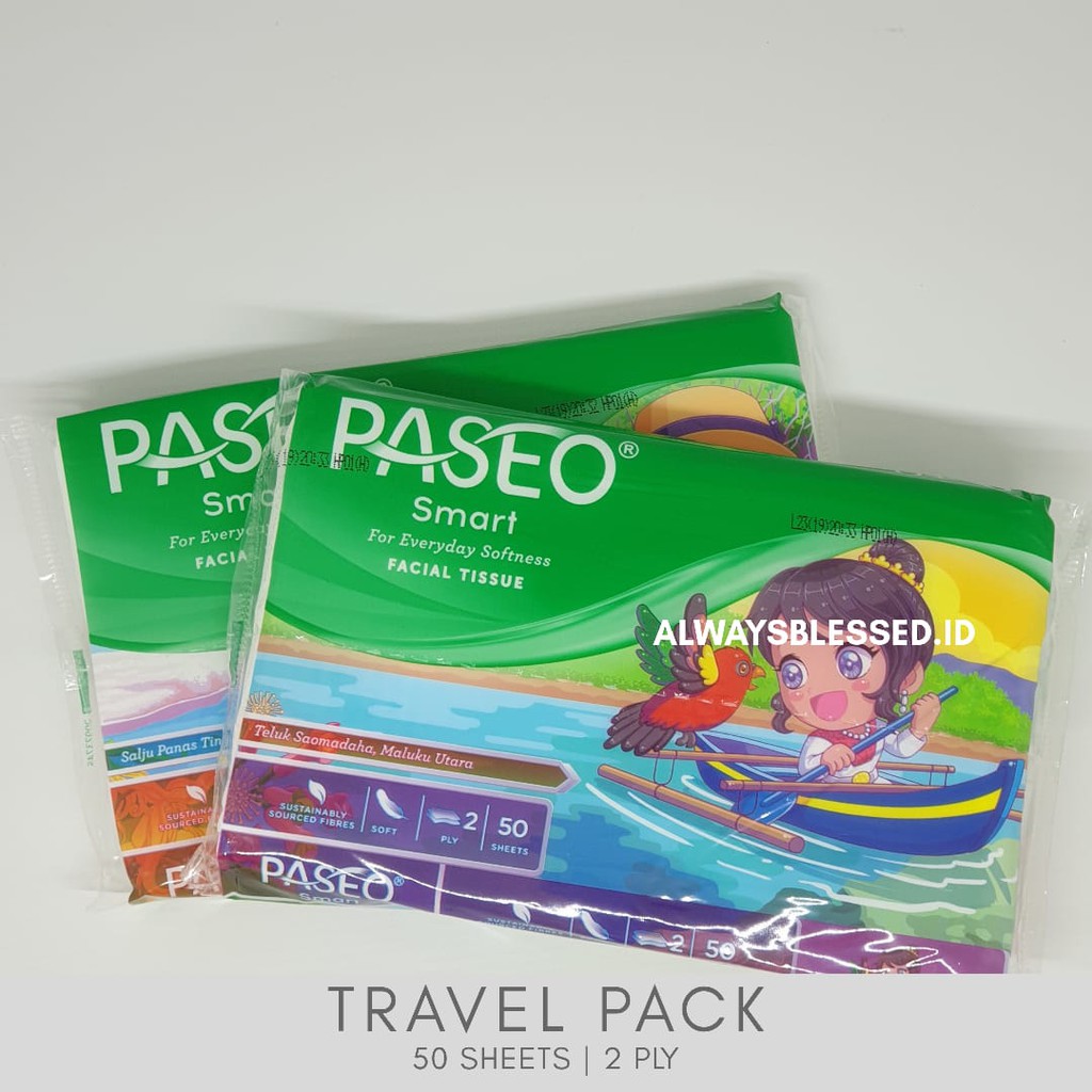 KHUSUS KARTON (Harga Grosir) - SHOPEE/ GOJEK/ GRAB/JTR Paseo Smart Travel Pack - 1 DUS 80 PACKS