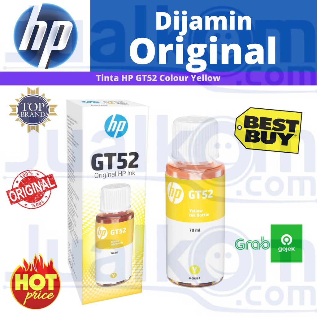 Tinta HP GT52 Yellow Original