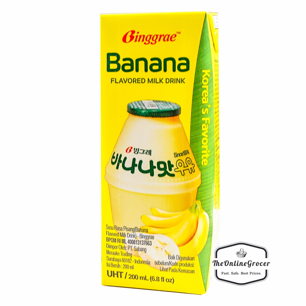 Binggrae Korean Milk UHT 200ml - Susu UHT Aneka Rasa Korea