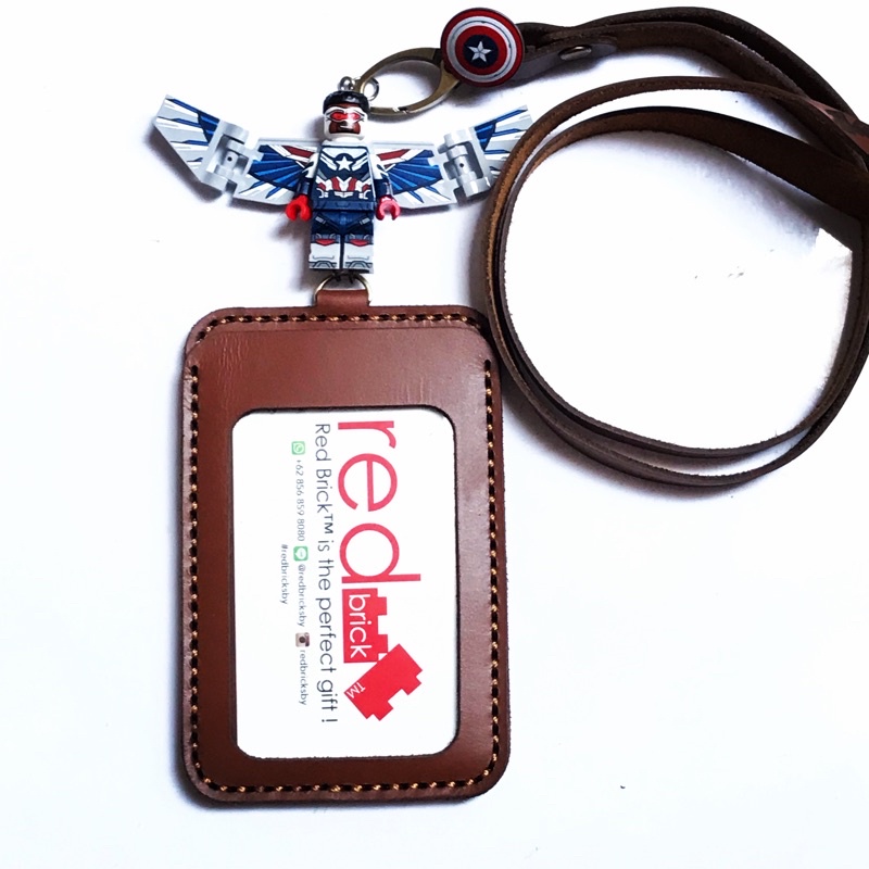 

LEGO Captain America Falcon Name Tag Genuine Leather