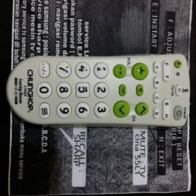 REMOTE REMOT MASTER SERVICE MODE LG