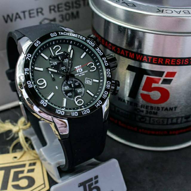 Jam T5 H 3450 original chronograph water resist free box