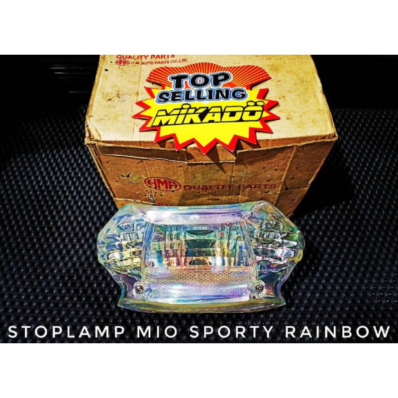 STOPLAMP MIO SPORTY RAINBOW THAILAND LAMPU BELAKANG MIKA PELANGI SMILE PROBOLT CVT KNALPOT SPION LED