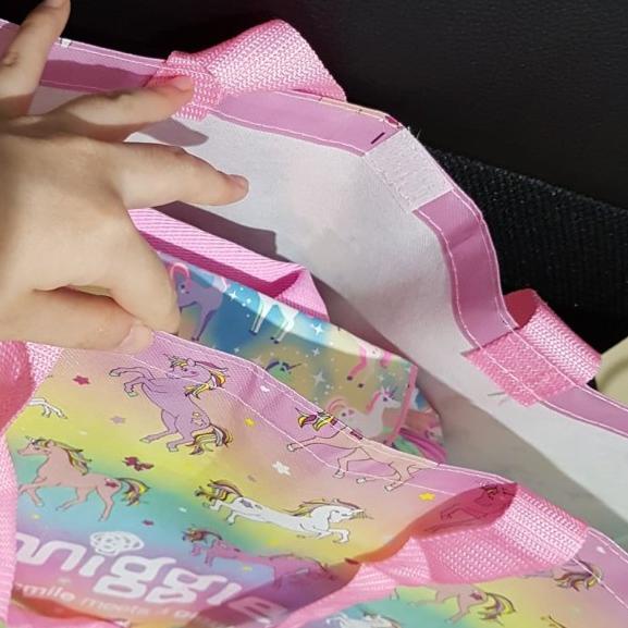 ✴ smiggle reuse bag - Merah Muda ✪