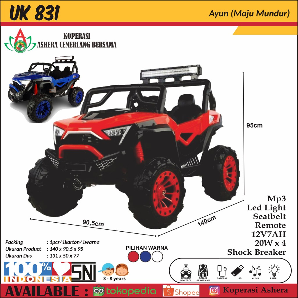 Mainan Mobil Aki Unikid Uk831
