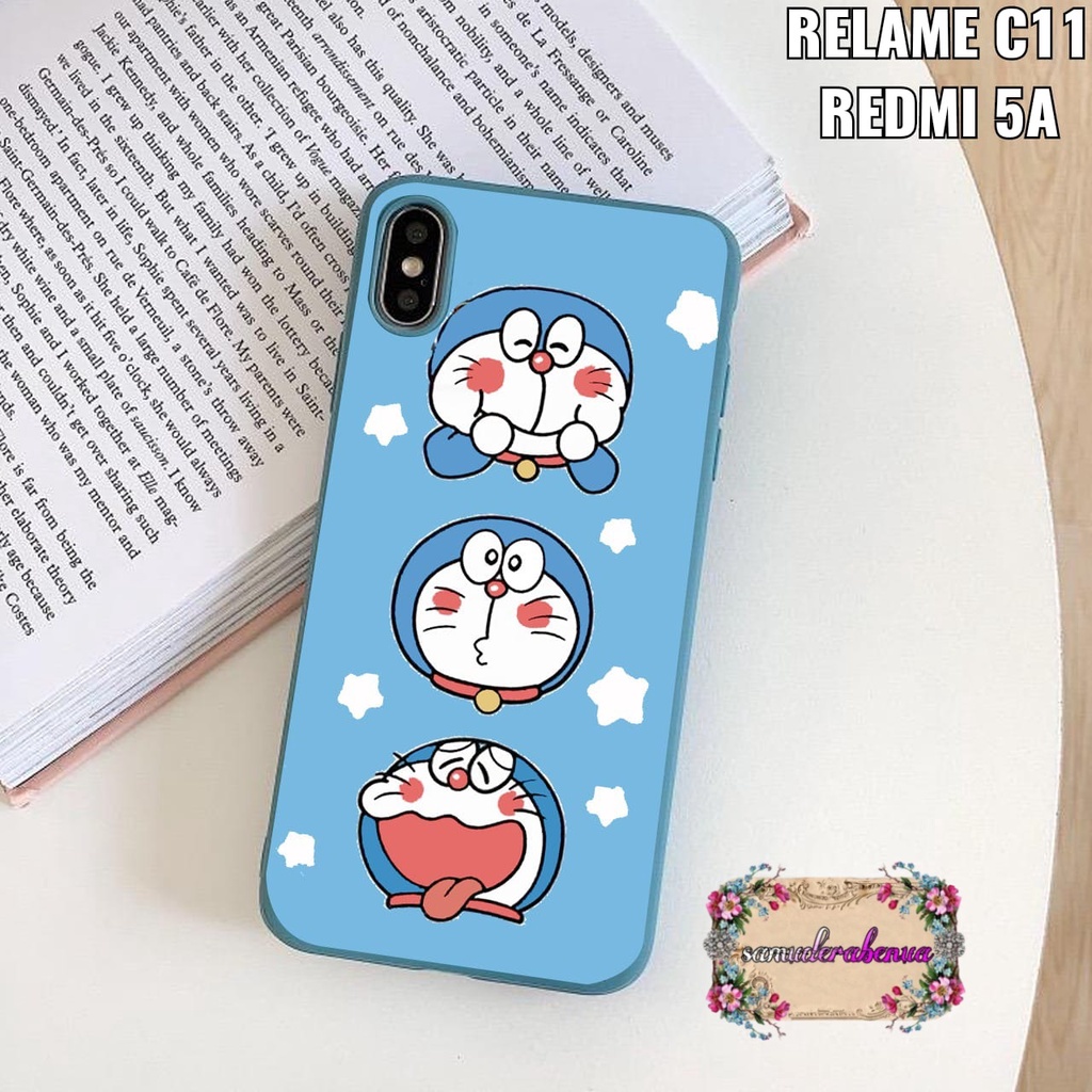 SS007 case DORAEMON realme c2 c3 5 5i 5s c11 c12 narzo 30a c15 c17 7i SB1244