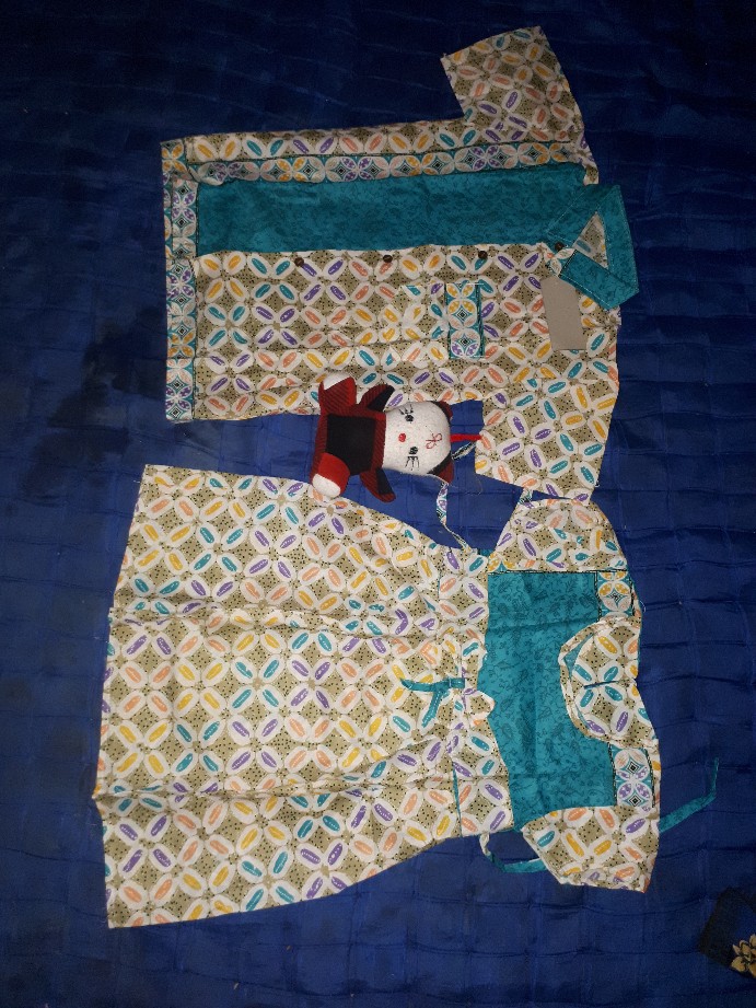 Seragam Batik Anak Kemeja Batik Hem Anak Pria  Motif Kawung