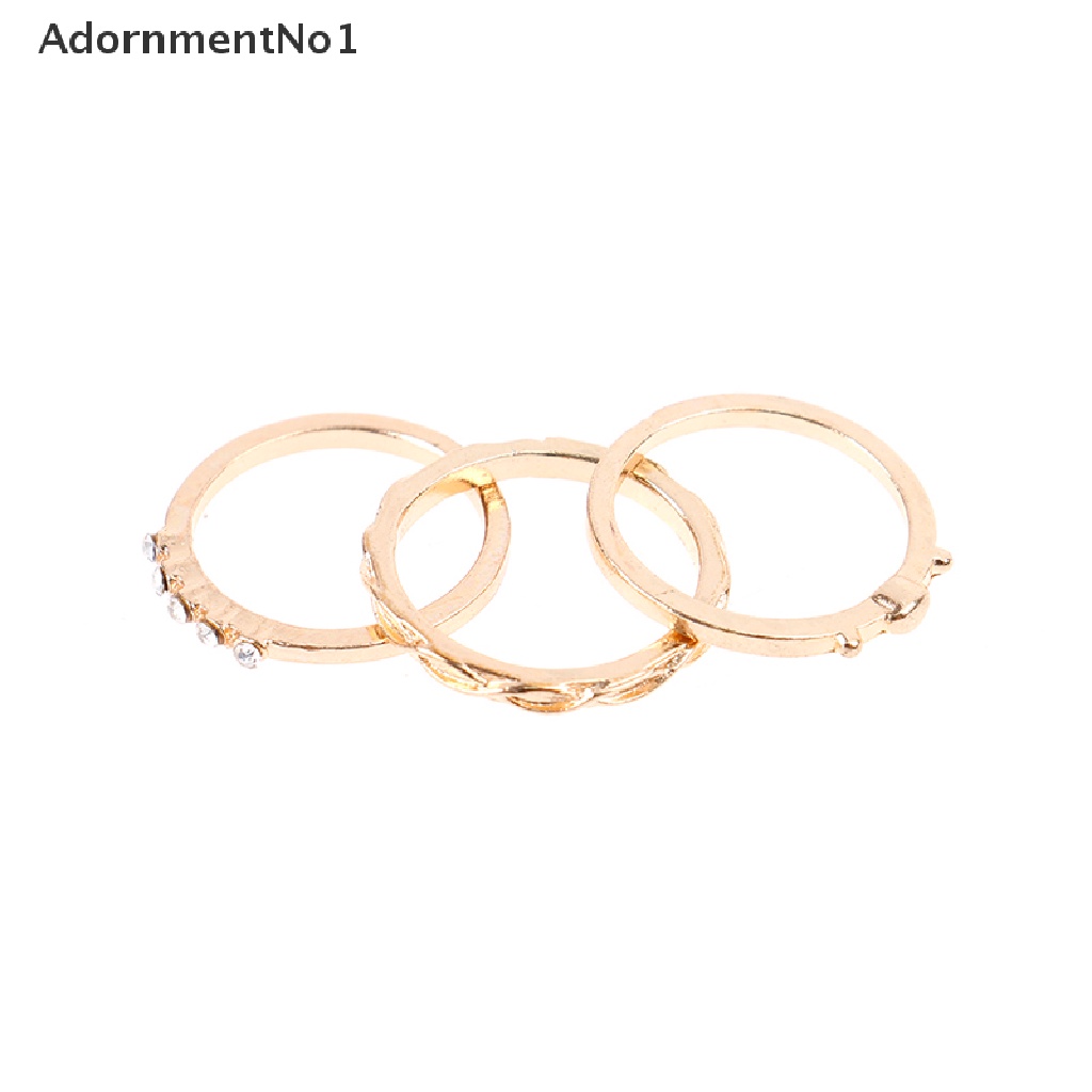 (AdornmentNo1) 12pcs / set Cincin Gaya Punk / Gotik Untuk Wanita