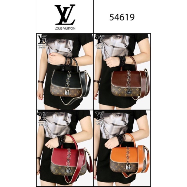 BIG PROMO TAS LOUIS Vuitton 54619# NEW Louis Vuitton Chain It Mirror Monogram Leather TAS IMPORT LV