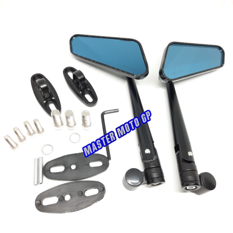 spion circuit carbon black - Spion sircuit karbon hitam - kaca spion sepeda motor modifikasi Universal Spion circuit CNC babet RB Racebolt nmax Pcx adv lexi Vario125 Vario150 Vario160 Beat aerox Vixion cbr cb150 R25 R15