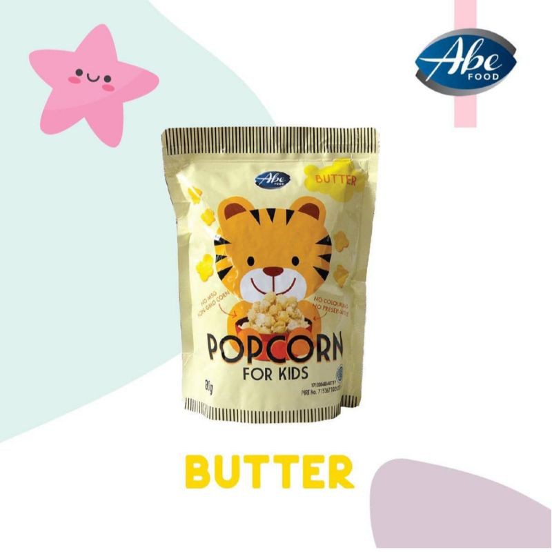 

popcorn for kids rasa butter abe food 80gr