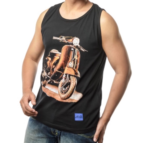kaos singlet jumbo pria dewasa distro original BLACKMOUNT combed 24s motor vespa jumbo big size XXL