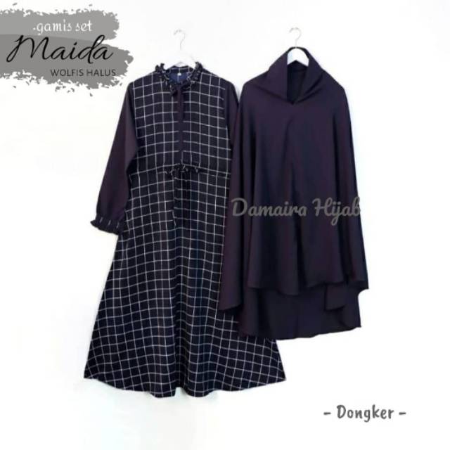 Gamis set syari Maida by Damaira Hijab