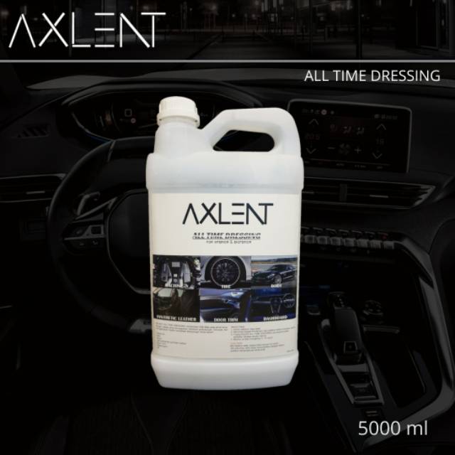 AXLENT ALL TIME DRESSING Penghitam Pengkilap Plastik &amp; Karet 5 Liter