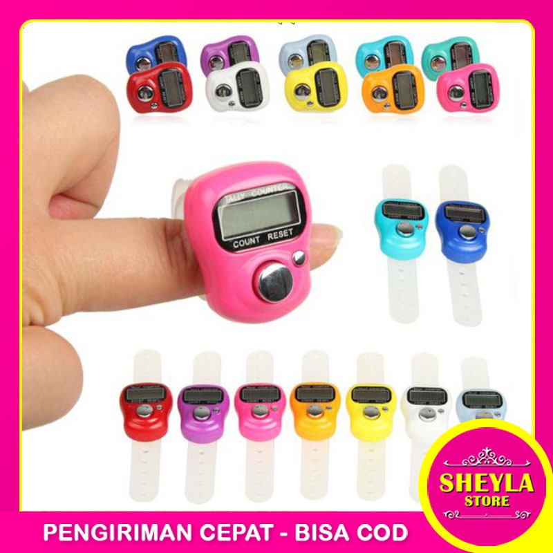 Tasbih Digital LED Mini / Dzikir Alat Hitung Digital Elektronik Finger Counter Digital / TS-33