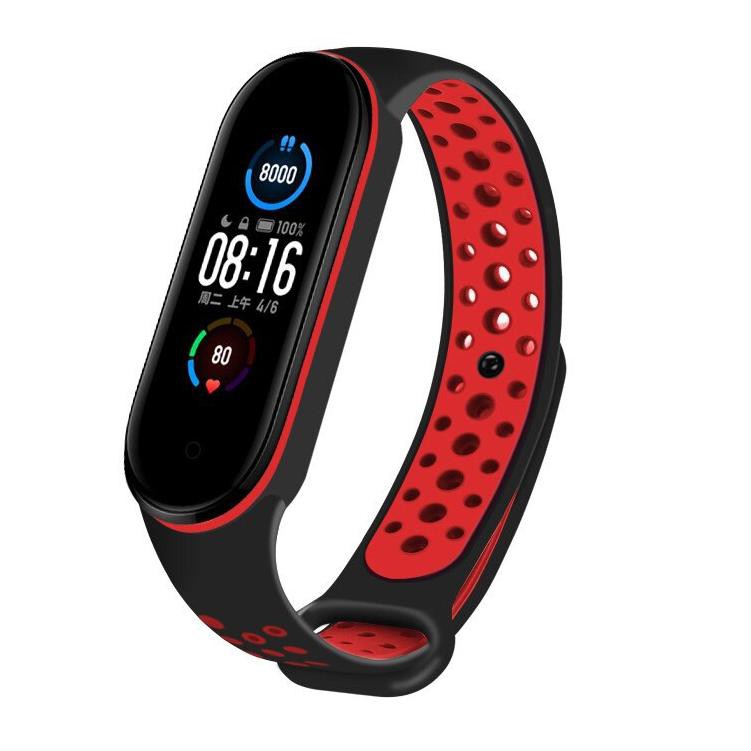 (QC2385] Strap Sport Mi Band 4 / Strap Nike Mi Band 4 / Strap mi band 4 /Strap dua warna Mi band 4 m