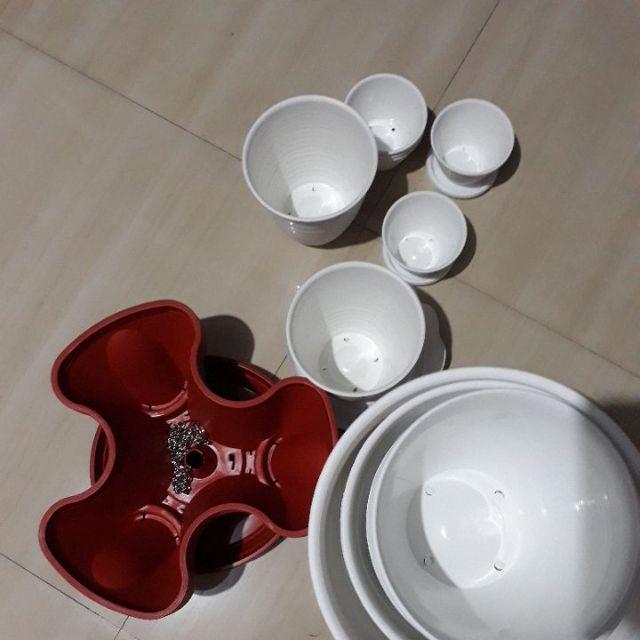 Pot Bunga Tanaman Susun Vertikal 4 tingkat vertikal Pot Bunga Tanaman Susun Vertikal 4 tingkat vertikal
