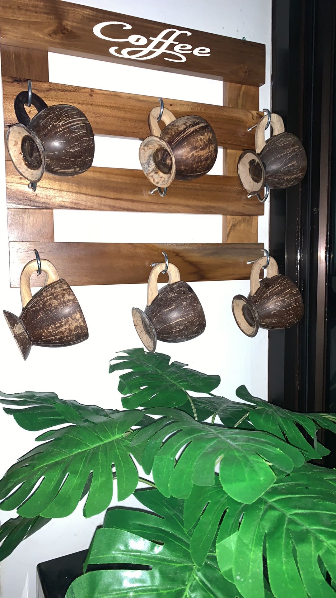 Gantungan Mug Kayu / Rak Gantungan Gelas / Gantungan Gelas Dari Kayu