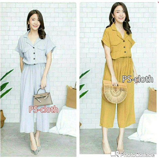 Sq 0732 Js Ms Grey Jumpsuit Jp Overall Baju Kodok Wearpark Terusan Celana Lengan Pendek Shopee Indonesia