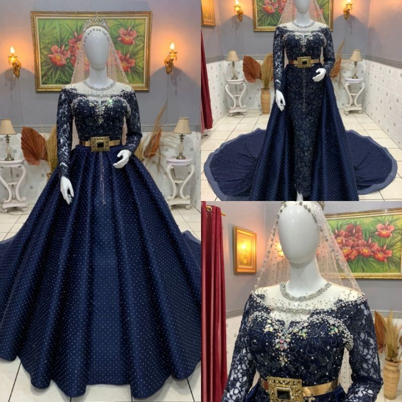 TERBARU GAUN PENGANTIN PREMIUM GAUN BELIMBING  PAYET/BALL GAUN/GAUN TERBARU/PERLENGKAPAN PESTA/BAJU NIKAH/GAUN MODERN