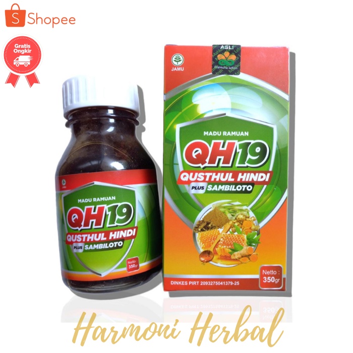 Madu QH19 Qustul Hindi Plus Sambiloto Neto 350gr