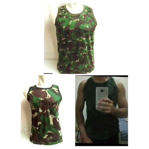 Kaos singlet loreng tni non jatah kopassus