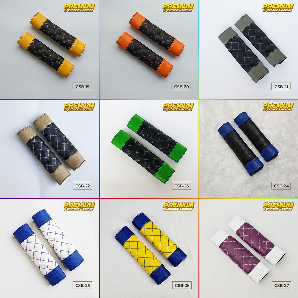 Cover seat belt / Cover sabuk pengaman bahan kulit sintetis