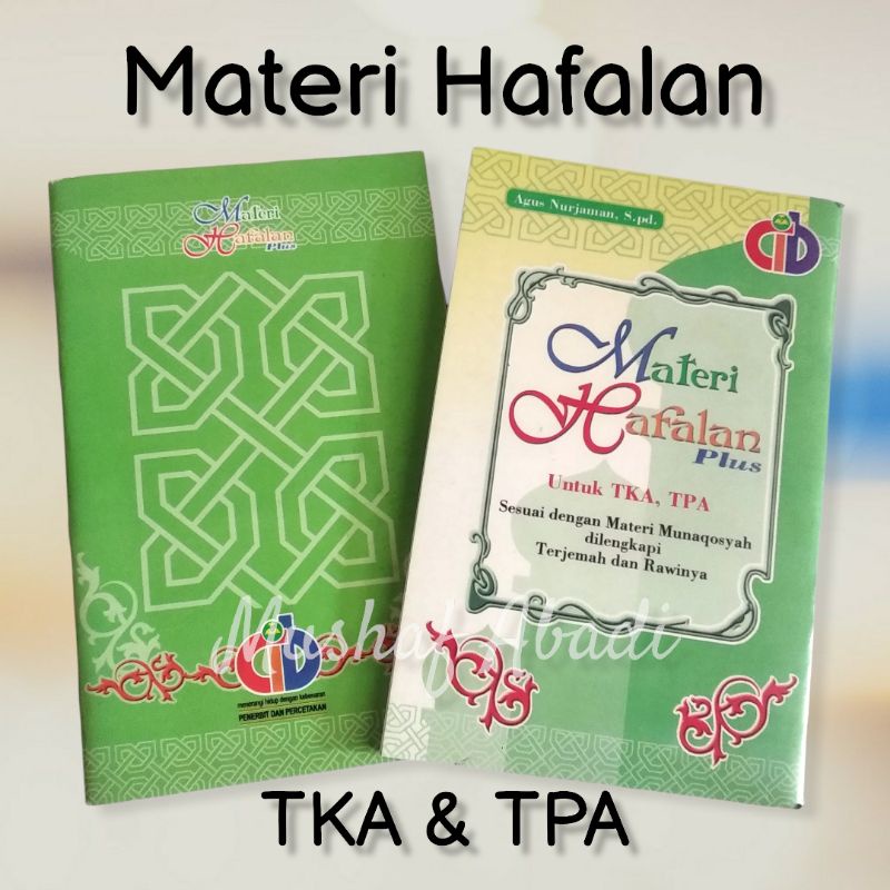 Materi Hafalan plus Untuk TKA TPA