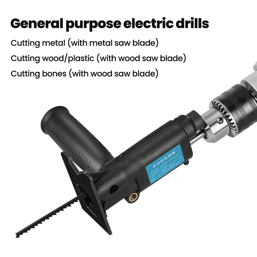 COOFARI Gergaji Mesin Adapter reciprocating Jigsaw / tambahan jig saw mesin bor tangan Gergaji Konektor Mesin Bor Jadi Gergaji Kayu besi